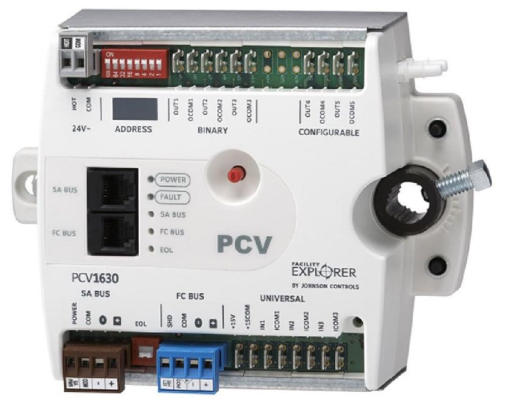 Johnson Controls FX-PCV1630-1 32-Bit, Integrated Vav Controller/Actuator/Dpt, 3 [New] - Image 1