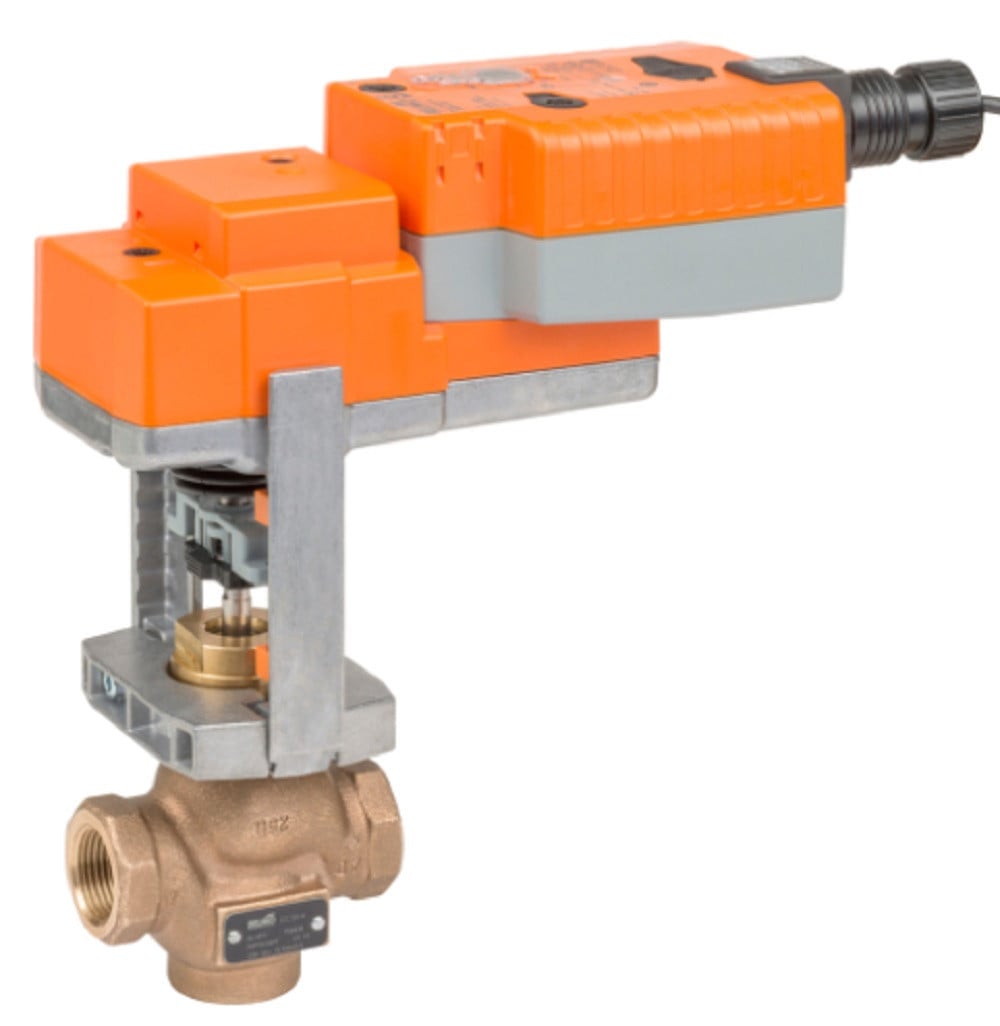 Belimo G240B-N+LVKB24-SR 2-Way 1-1/2" Globe Valve w/Actuator, Cv 28, Bronze Trim [New] - Image 1