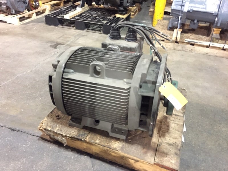 50 HP 3555 RPM General Electric, Frame 324TSD, 121/60 amp, ODP, 230/460 Volts - Image 5