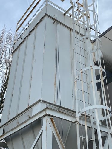 8000-10000 cfm, Carothers, Baghouse Dust Collector, 64 filter bags, 1,024 sq.ft. cloth area, 50 HP Chicago - Image 3
