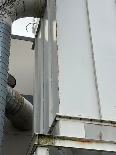8000-10000 cfm, Carothers, Baghouse Dust Collector, 64 filter bags, 1,024 sq.ft. cloth area, 50 HP Chicago - Image 5