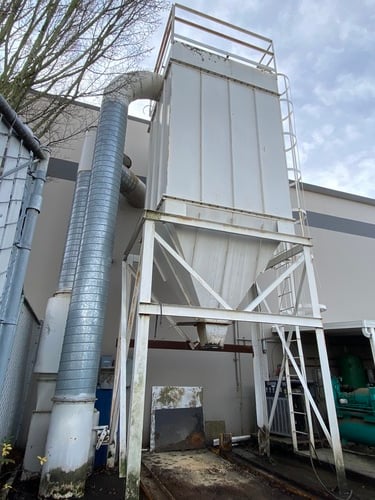 8000-10000 cfm, Carothers, Baghouse Dust Collector, 64 filter bags, 1,024 sq.ft. cloth area, 50 HP Chicago - Image 6