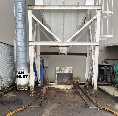 8000-10000 cfm, Carothers, Baghouse Dust Collector, 64 filter bags, 1,024 sq.ft. cloth area, 50 HP Chicago - Image 9