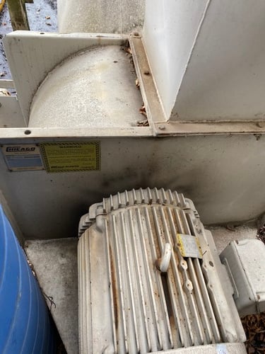 8000-10000 cfm, Carothers, Baghouse Dust Collector, 64 filter bags, 1,024 sq.ft. cloth area, 50 HP Chicago - Image 10