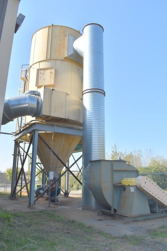46000 cfm, Pneumafil #13.5, Reverse Air Cyclone Baghouse Dust Collector, 13'-5" diameter, 460 bags, 4,600 - Image 2