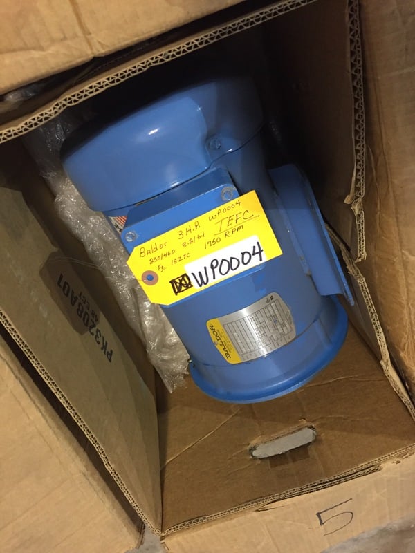 3 HP 1750 RPM Baldor, Frame 182TC, TEFC, 8.2/6.1 amp, 230/460 Volts - Image 4