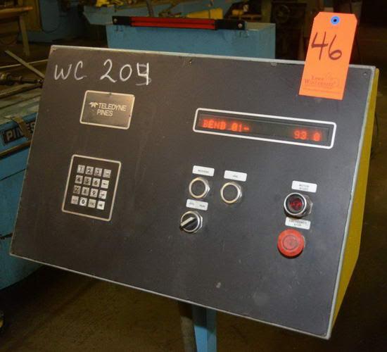 1-1/2" Pines #3T, vertical tube bender, 3 ton capacity, 20 HP, s/n #44361-88014 - Image 4