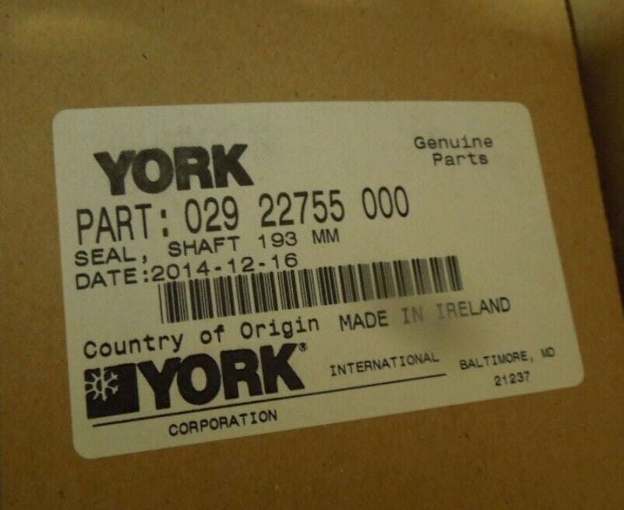 York Controls Johnson Controls 029-22755-000 Seal Shaft, 193mm, For Compressor [New] - Image 1