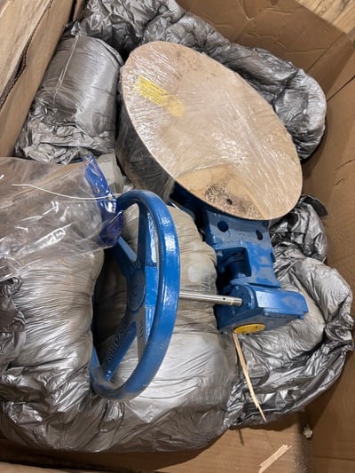 16" DeZurik #BHP, high performance butterfly valve, 150# class, wafer, Carbon Steel body, 316 Stainless Steel - Image 1