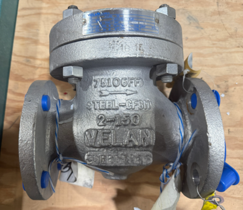 2" Velan #X320-MOD-B, check valve, 150# class, flanged, CF8M stainless body, new - Image 1
