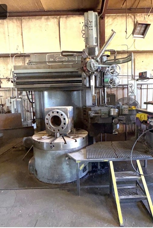 54" Bullard #CutMaster, vertical turret lathe, 62" swing, 44" under rail, 5 pos turret head on rail, side - Image 1