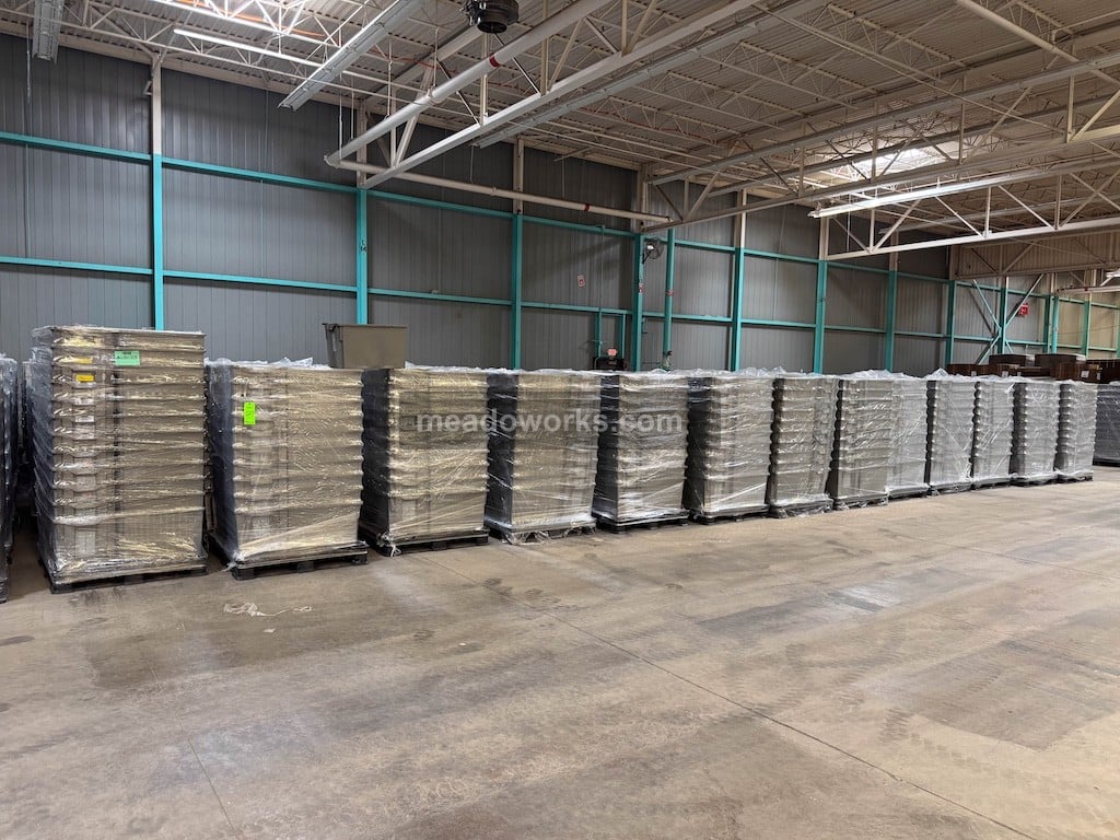 2.1 cu.ft., Plastic Totes, Stack & Nest Containers, 23.6" x 15.8" x 14.3" containers, 5.5 lb., Lot of 5,000 - Image 1