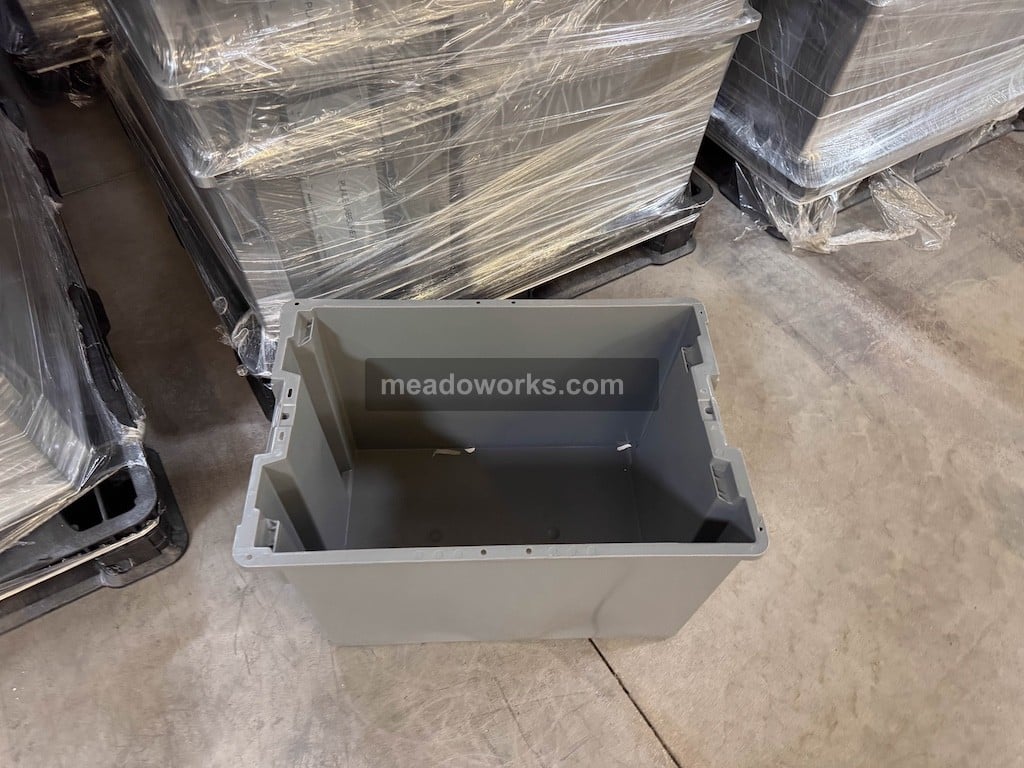 2.1 cu.ft., Plastic Totes, Stack & Nest Containers, 23.6" x 15.8" x 14.3" containers, 5.5 lb., Lot of 5,000 - Image 6