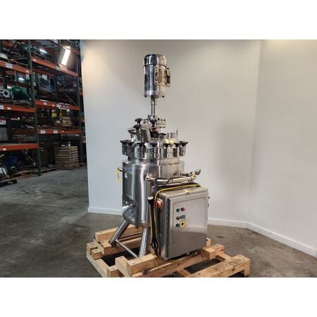 Paul Mueller, 316 Stainless Steel jacketed reactor mix tank, 3 HP Quadro high shear disperser mixer, parts - Image 3