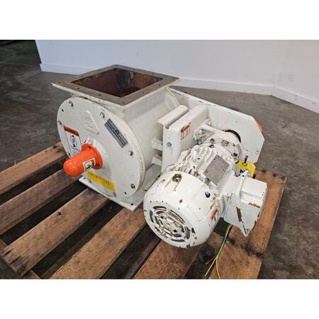 10" Kice Industries #VJOT14X10X10, rotary airlock valve, Carbon Steel, 8 vane open end rotor, 14 RPM, 1 HP - Image 3