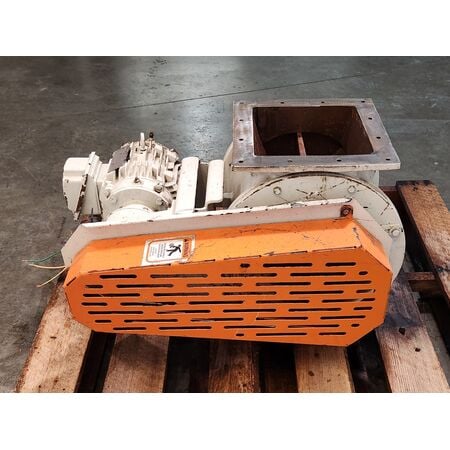 10" Kice Industries #VJOT14X10X10, rotary airlock valve, Carbon Steel, 8 vane open end rotor, 14 RPM, 1 HP - Image 4
