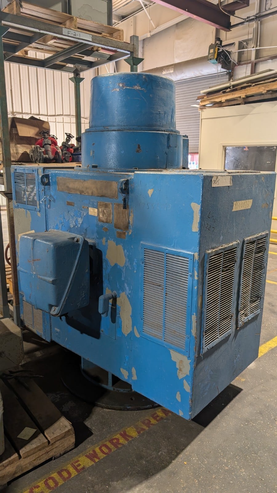 900 HP 1185 RPM Louis Allis, Frame 7210-HV30, weather protected enclosure type 2, VHS, vertical hollow shaft - Image 1