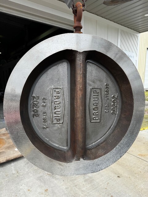 20" Pro-Quip #20CVR15SSPXR, Dual Plate Wafer Check Valve, 150#, CF3 304L Stainless Steel, Rebuilt - Image 5