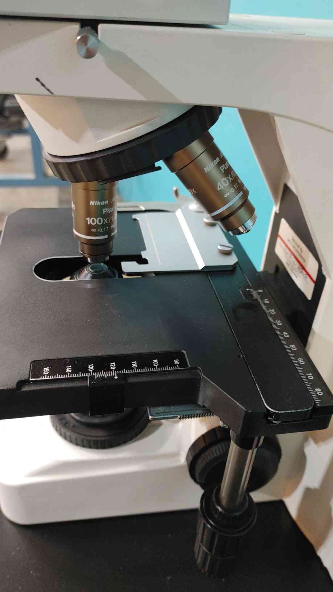 Nikon #Eclipse E400, binocular laboratory microscope, CFI Plan objectives, 40x (2 available) - Image 8