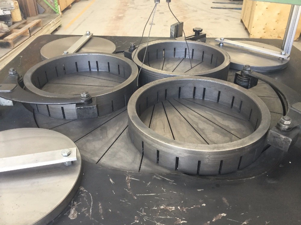 36" Lapmaster, open face style, 3 rings (14-1/2" ID), cycle timer, slurry pump, nice shape, 1990 - Image 2