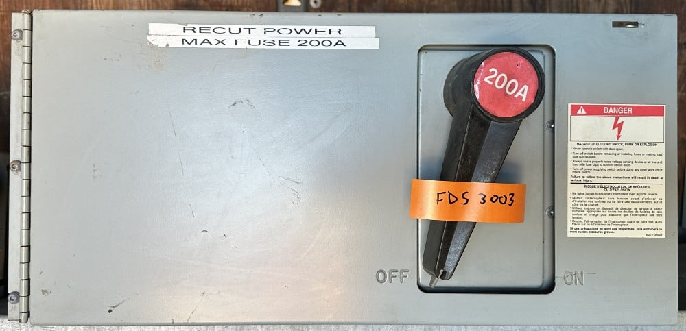 200 Amp. Federal Pioneer/federal Pacific Pioneer/Pacific, QMQB2036C, Fusible Panelboard Switch, 3-Pole, 600 - Image 2