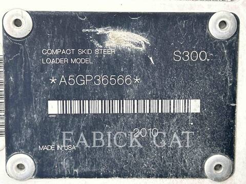 Bobcat S300, Skid Steer Loader, 3342 hours, S/N: A5GP36566, 2010 - Image 6