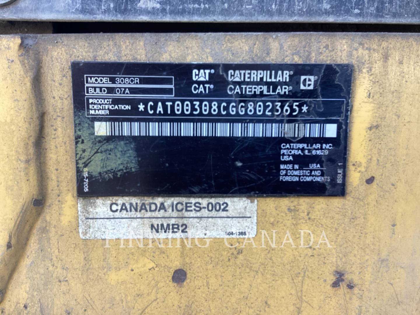 Caterpillar 308-07, 4000 hours, S/N: GG802365, 2020 - Image 6