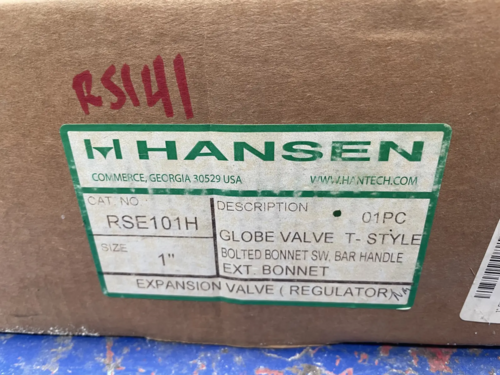 1" Hansen Technologies #RSE101H, hand expansion globe valve - Image 6