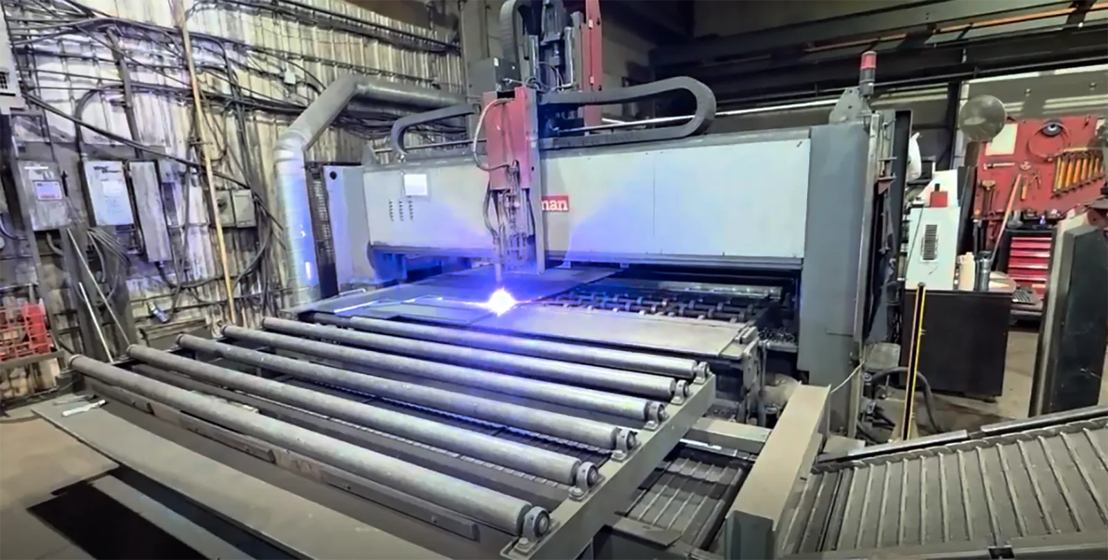 Voortman #V330C, CNC plasma cutting & drilling system, 10' x 20' plate, .25"-6" thickness, VACAM control, 480 - Image 3
