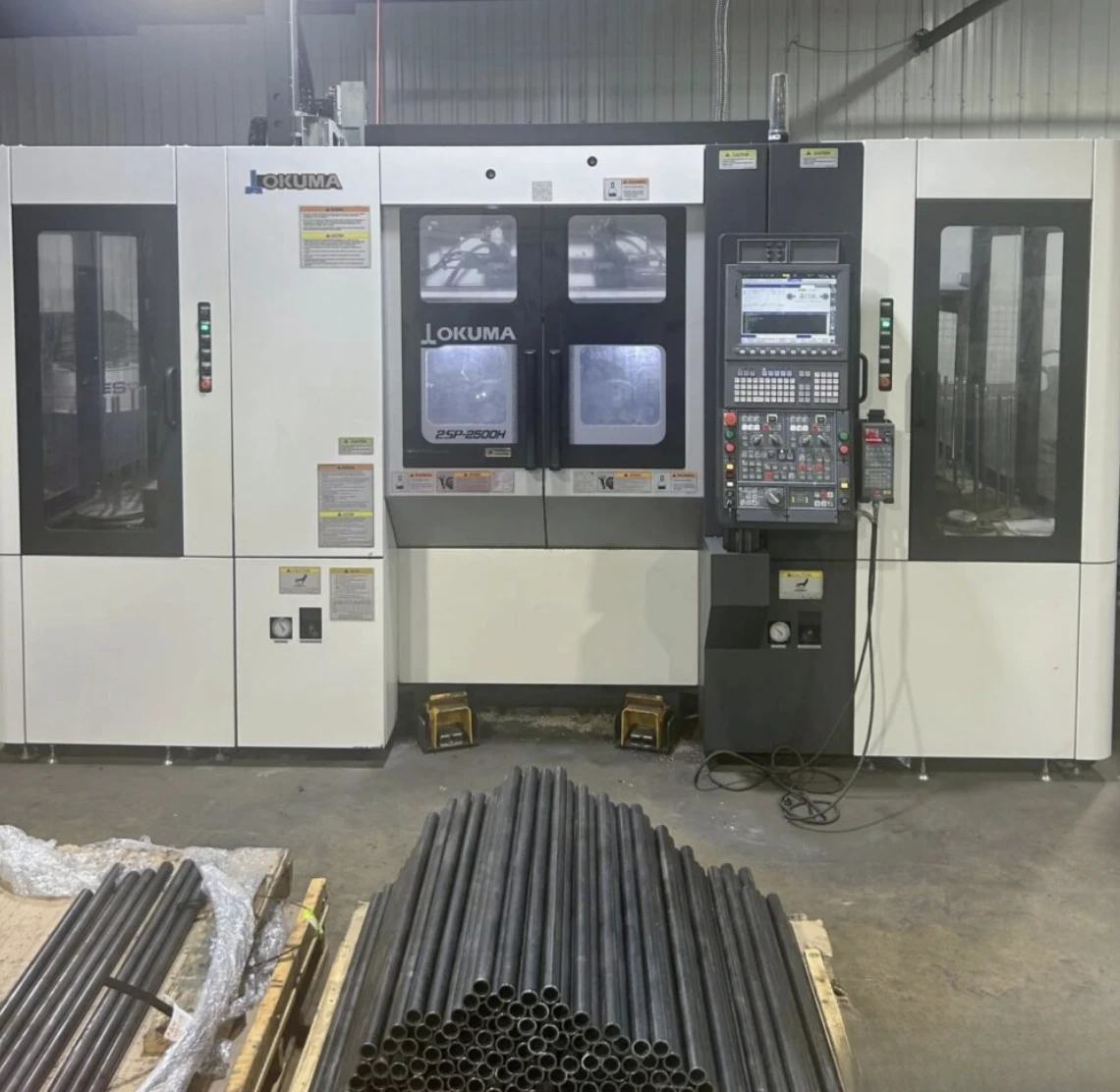 Okuma #2SP-2500H, CNC Lathe, 16.14" max. cutting diameter, 8.27" X, 7.87" Z, dual 10" chucks, 20 HP, 5000 - Image 1