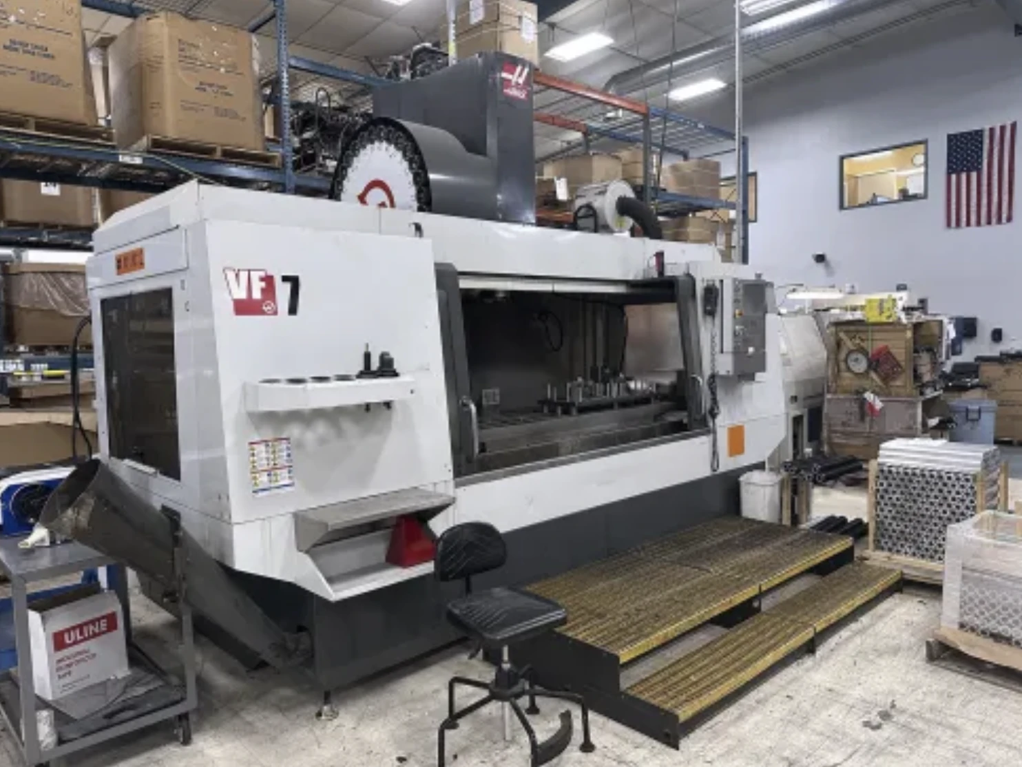 Haas #VF-7/50, CNC Vertical Machining Center, 84" X, 32" Y, 30" Z, 84" x 28" table, 30 HP, 7500 RPM, 30 - Image 1
