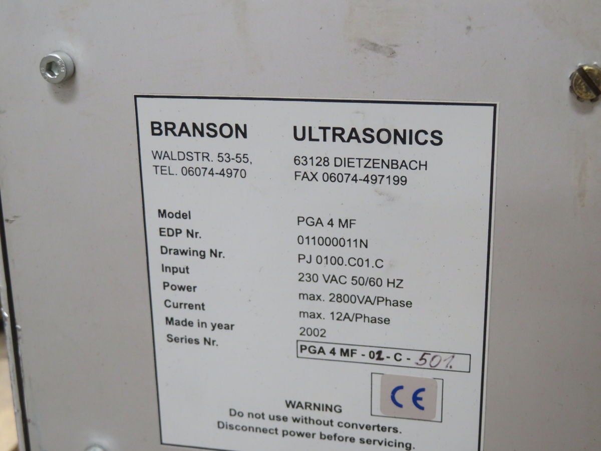 Branson #4, Pga 4 Mf Ultrasonic Signal Module - Image 6