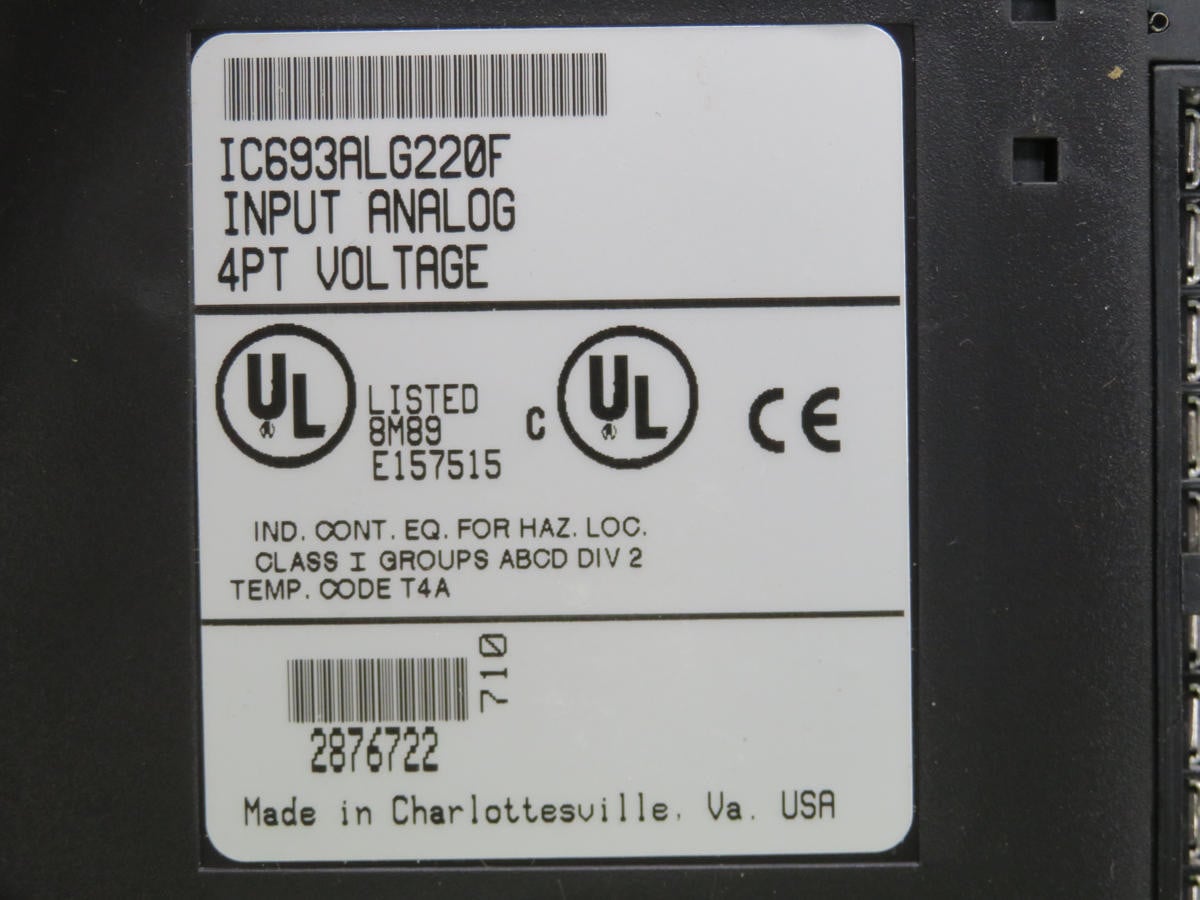 General Electric #IC693ALG220, Input Module - Image 3