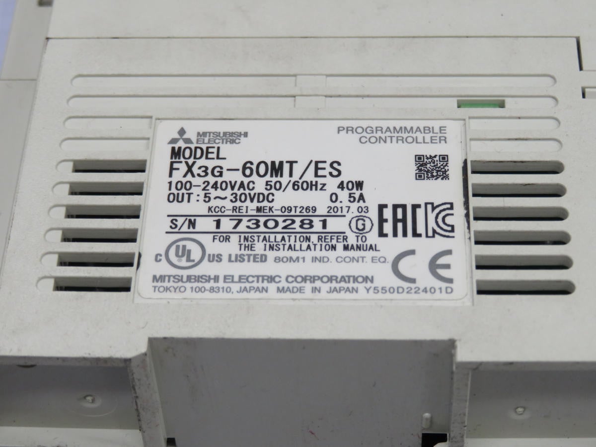 Mitsubishi #FX3G-60MT/ES, PLC Programming Controller (2 available) - Image 6