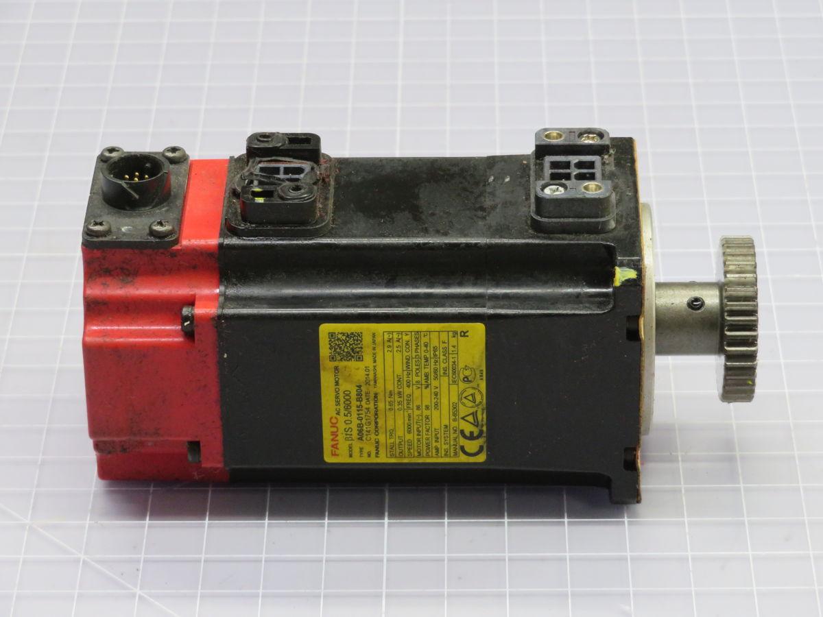 35 kW Fanuc #0.5/6000, AC Servo Motor, with brake (2 available) - Image 3