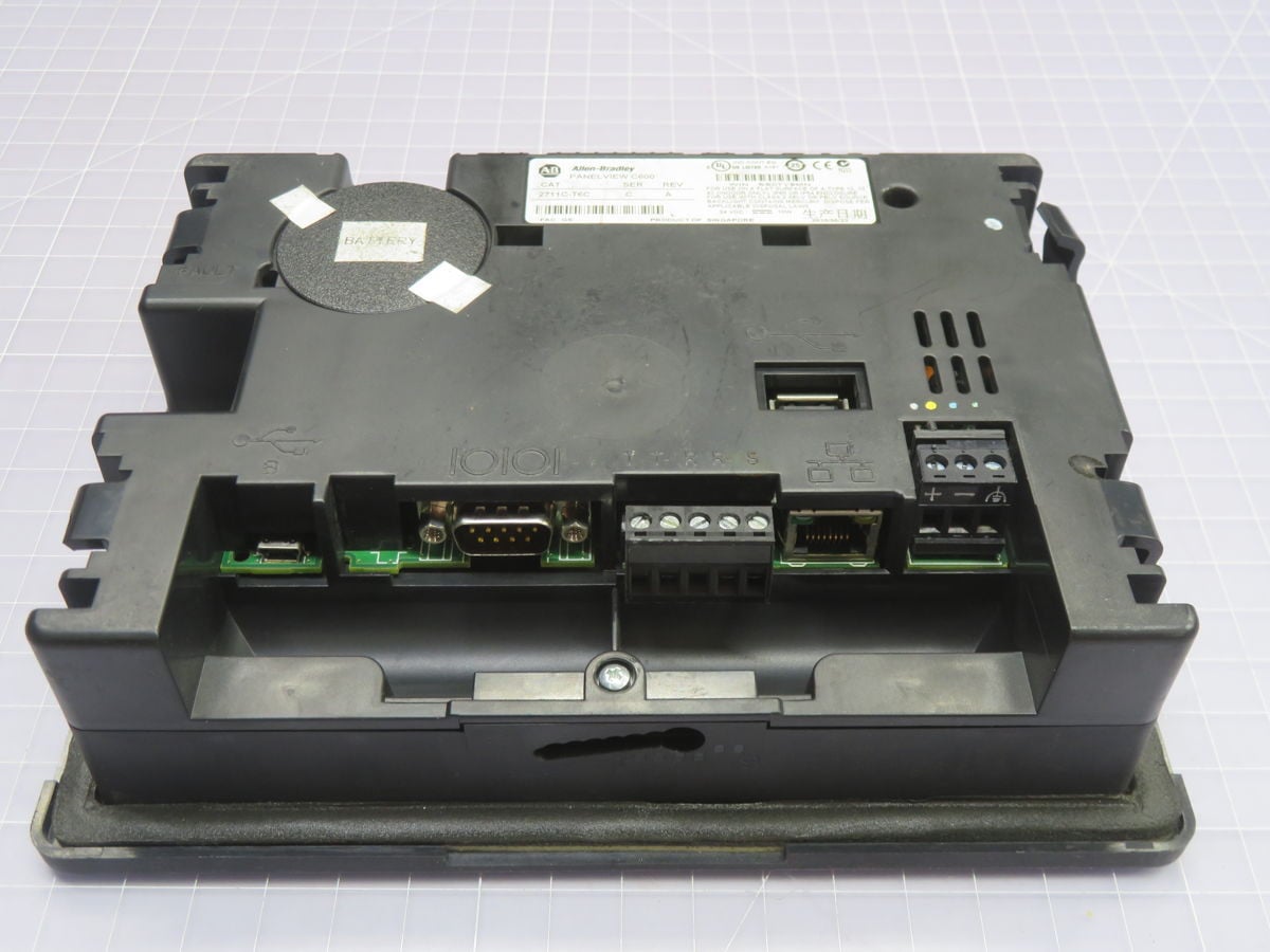 Allen-Bradley #2711C-T6C, Control Panel HMI, 6 Inch Touch, 24 VDC Power, IP65 Rating - Image 3