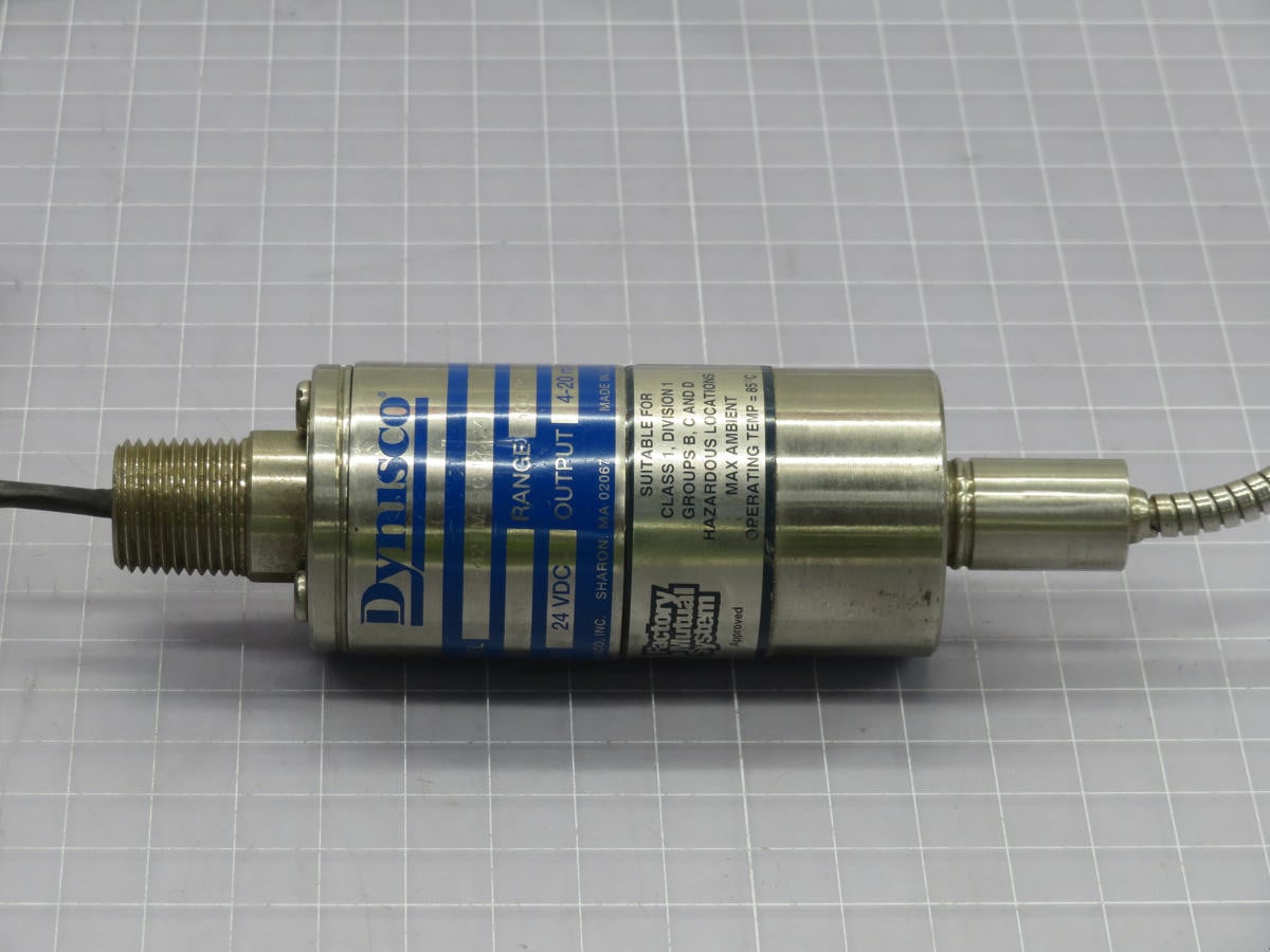 Dynisco #PT242FM-5C-2/24, Pressure Transmitter, 0-500 PSI Range, 4-20 mA Output, 24 VDC Power - Image 2