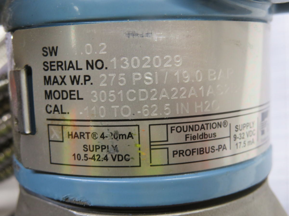 Rosemount #3051CD2A22A1AS2B4, Pressure Transmitter - Image 6