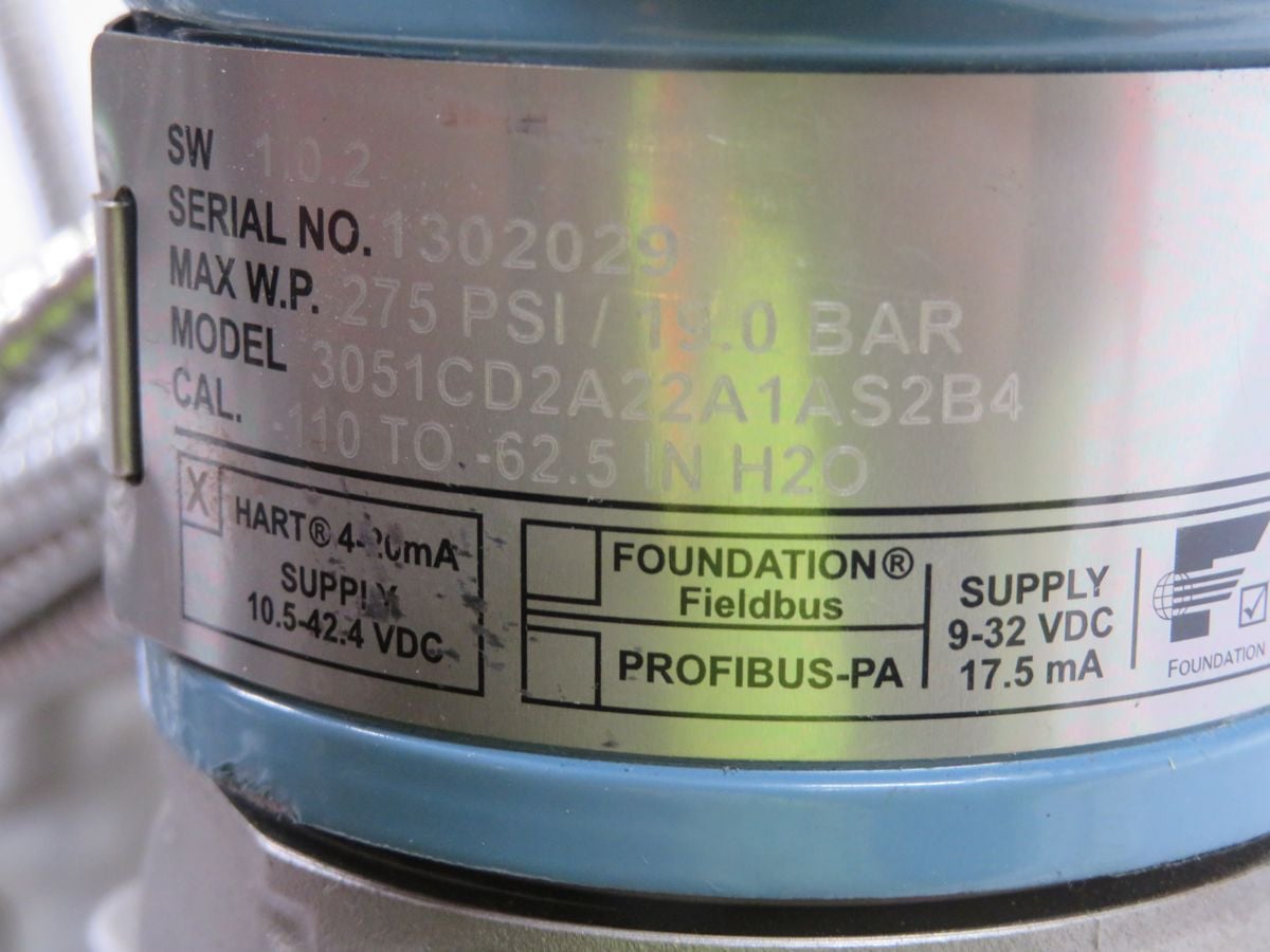 Rosemount #3051CD2A22A1AS2B4, Pressure Transmitter - Image 7