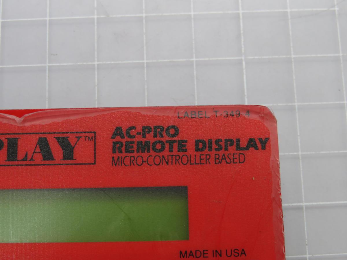 Utility Relay #T-349-4, Ac-Pro Micro-Controller Based Remote Display - Image 5
