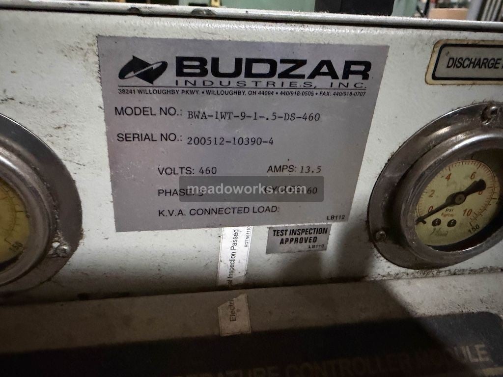 Budzar #BWA-1WT-9-1-.5-DS-460, Thermolator - Image 4