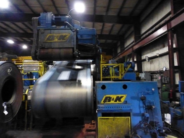 60" x .035" B & K, Slitting Line, 50000 lb., 76" max coil outside dimension, 19"-26" entry ID, 20"-30" exit - Image 4