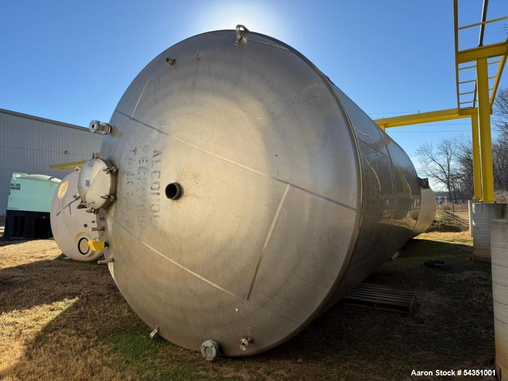 15,000 gallon Letco, Storage Tank, Stainless Steel, 144" diameter x 216" straight side, dished top & bottom - Image 2