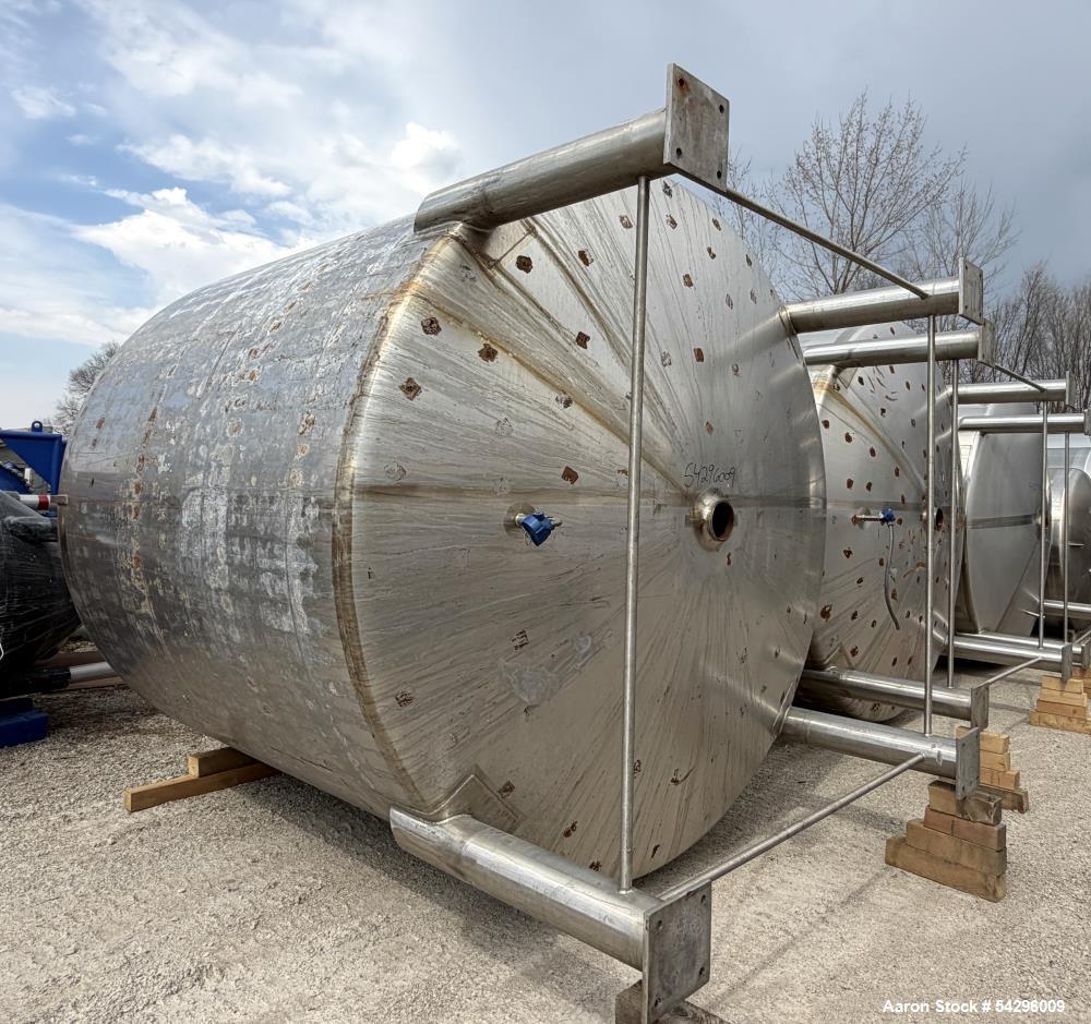 4,700 gallon Feldmeier, Vertical Tank, 304L Stainless Steel, 114" diameter x 102" straight side, 24" manway - Image 2