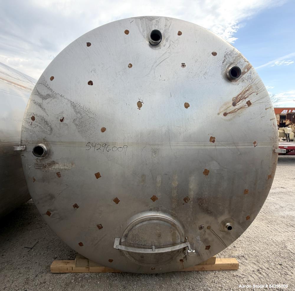 4,700 gallon Feldmeier, Vertical Tank, 304L Stainless Steel, 114" diameter x 102" straight side, 24" manway - Image 5
