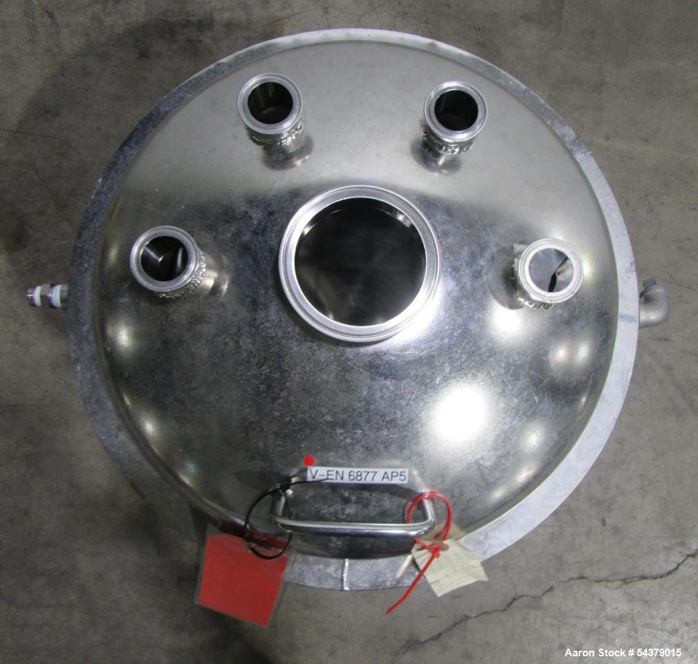 8.7 gallon Alloy Products, Portable Jacketed Tank, 316L Stainless Steel, 17" diameter x 6" straight side, 125 - Image 5