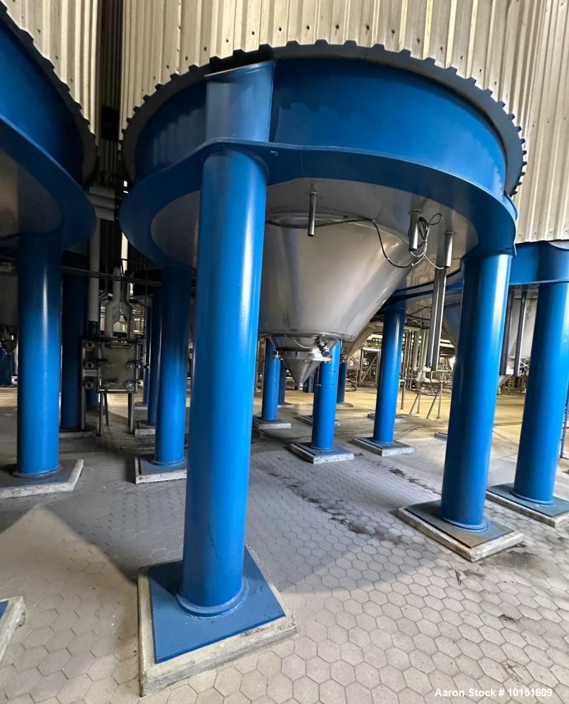9,300 gallon Ziemann Bauer, 300 BBL Fermenter, 304 Stainless Steel, 10' 2" diameter x 30' H, cone bottom - Image 3
