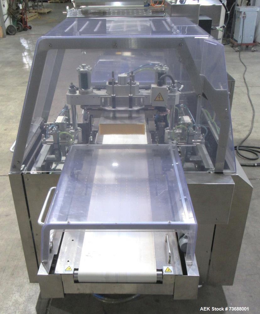 Fuji #FW-3410/Ba7, Horizontal Box Motion Flow Wrapper, 10-150 PPM, 25" film width, Yaskawa servo, Markem - Image 8