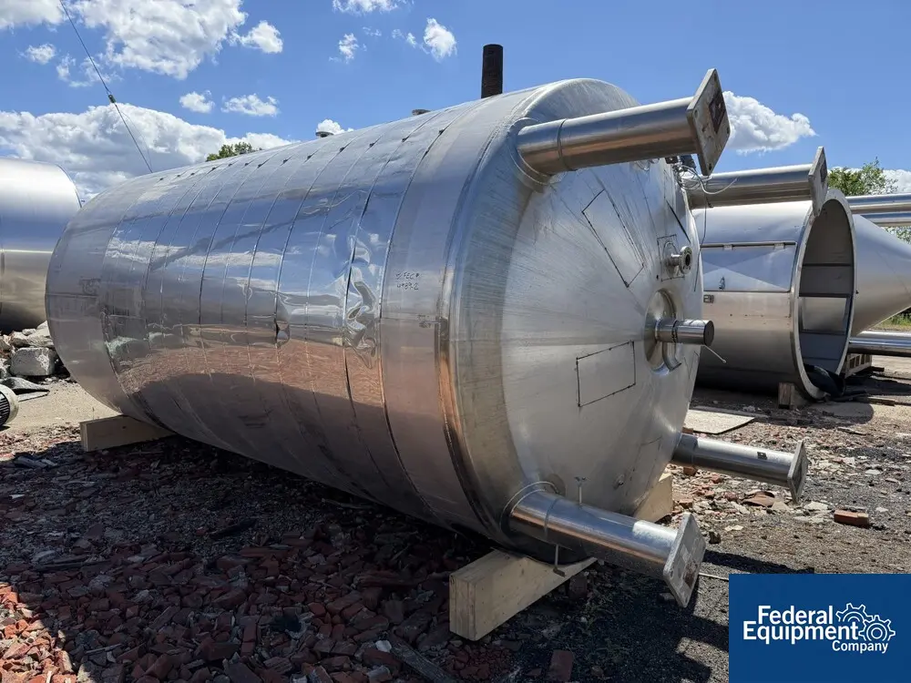 7,926 gallon Feldmeier, Reactor, 316L Stainless Steel, 102" ID x 207" straight side, 50 PSI/FV @ 302&deg;F, 100 - Image 5