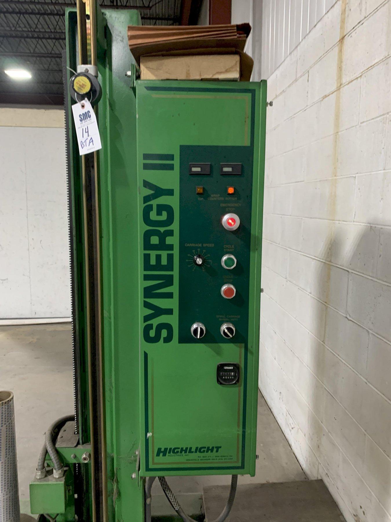 Synergy #SYNERGY-II, automatic shrink wrap machine with hydro stretch film feeder, 5' diameter turntable - Image 8